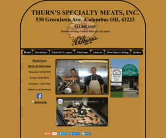 Thurnsmeats.com(Thurn's Specialty Meats) Screenshot