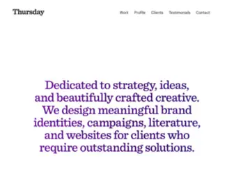 Thursdaydesign.com.au(Thursday) Screenshot