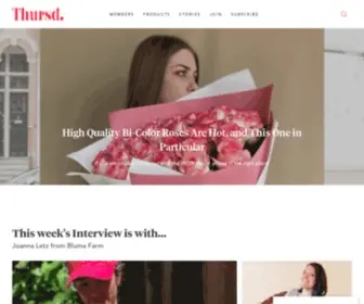 Thursd.com(Homepage) Screenshot