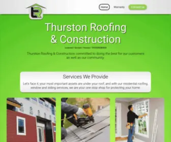 Thurstonroofing.net(Thurston Roofing & Construction) Screenshot