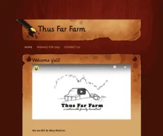 Thusfarfarm.com(Thus Far Farm) Screenshot