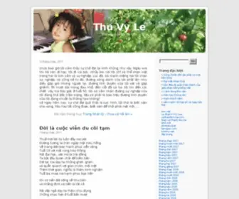 Thuvyle.com(Thu Vy Le) Screenshot