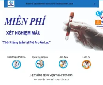 Thuypetpro.com.vn(Bệnh Viện Thú Y PetPro) Screenshot