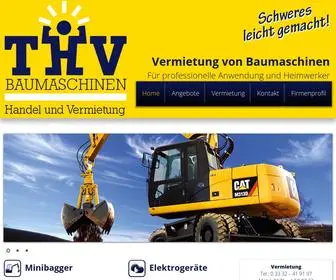 THV-Baumaschinen.de(THV Baumaschinen GmbH) Screenshot