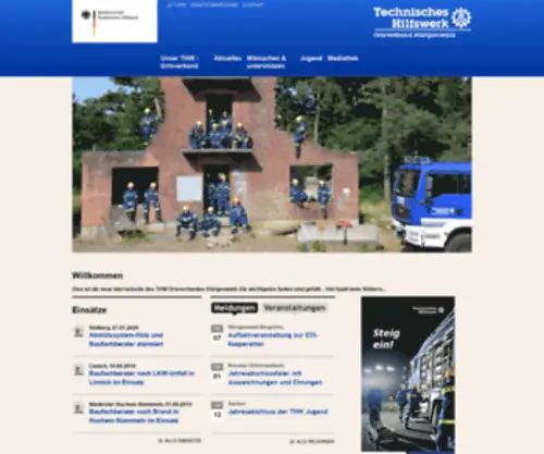 THW-OV-Huertgenwald.de(Startseite) Screenshot