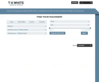 THwhiteused.co.uk(T H WHITE Used Machinery) Screenshot