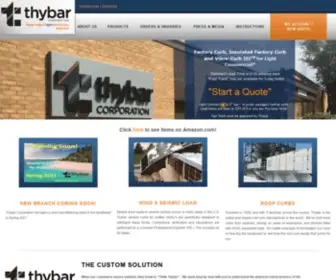 THybar.com(Custom Roof Curb Manufacturer) Screenshot