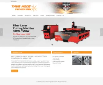 Thyehong.com.my(Laser cutting company Malaysia) Screenshot