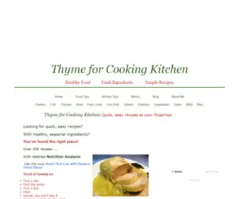 THymeforcookingkitchen.com(Easy Recipes) Screenshot