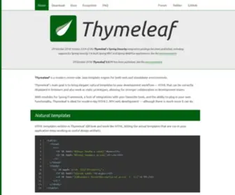 THymeleaf.org(THymeleaf) Screenshot