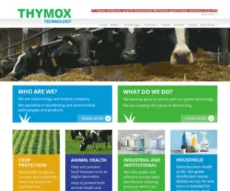 THymox.com(Natural Disinfectant Cleaner Products Manufacturer) Screenshot