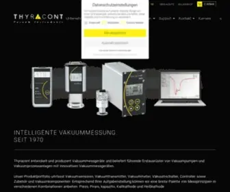 THyracont-Vacuum.com(Vakuumtechnik und Mehr) Screenshot