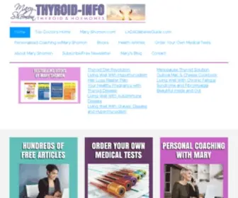 THyroid-Info.com(Thyroid and Hormonal Information) Screenshot