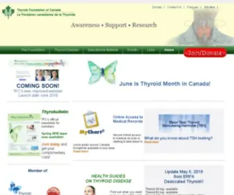 THyroid.ca(Thyroid Foundation Of Canada) Screenshot