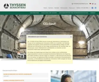 THYssen-Schachtbau.com(THYSSEN SCHACHTBAU GMBH) Screenshot