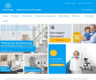 THYssenkrupp-Homesolutions.it(TK Home Solutions è leader nella realizzazione di montascale e miniascensori) Screenshot