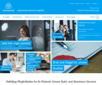 THYssenkrupp-Materials-Processing-Europe.com(Stahl & Aluminium Services) Screenshot