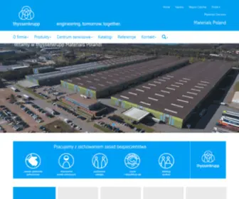 THYssenkrupp-Materials.pl(Hurtownia stali i tworzyw sztucznych) Screenshot