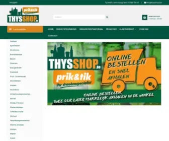 THYSshop.be(Thysshop prik en tik Duffel de onlineshop voor drank en toebehoren) Screenshot