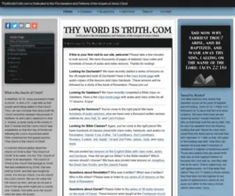 THywordistruth.com(Church of Christ) Screenshot