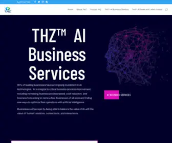 THZ.com(THZ AI Services Solutions Innovations) Screenshot
