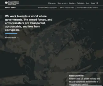 TI-Defence.org(Transparency International Defence & Security) Screenshot