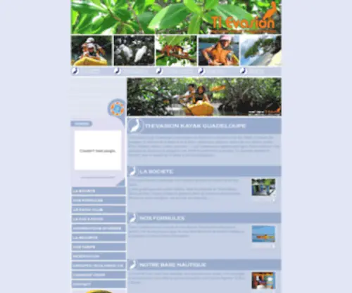 TI-Evasion.com(TI Evasion kayak Guadeloupe) Screenshot
