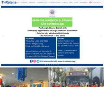 TI-Ratana.org(Buddhist Community Centres) Screenshot