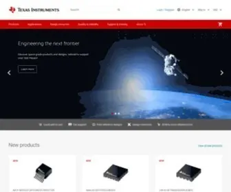 TI.com(Semiconductor company) Screenshot