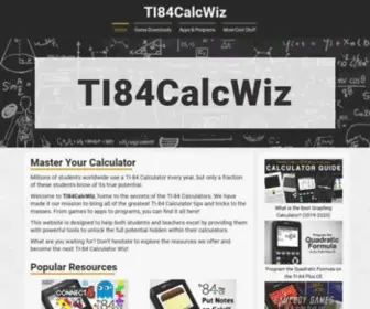 TI84Calcwiz.com(TI 84 Calcwiz) Screenshot