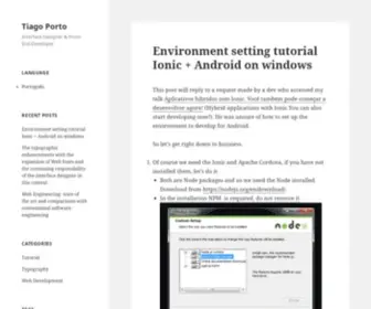 Tiagoporto.com(Tiago Porto) Screenshot