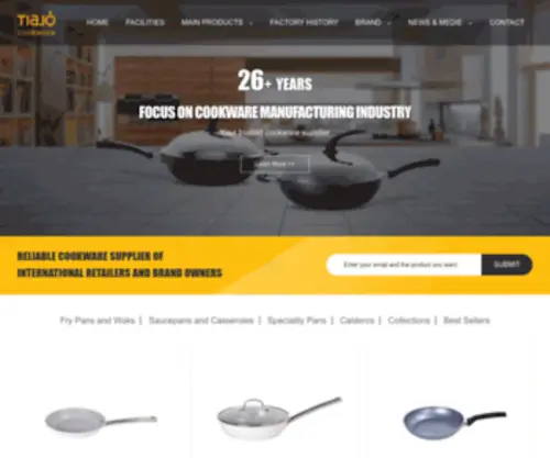 Tiajocookware.com(Luoyang Tianjiu Aluminum Limited) Screenshot