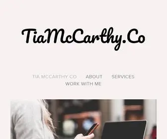 Tiamccarthy.co(Tiamccarthy) Screenshot