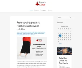 Tianascloset.com(I’m happy to introduce the Quinn Harem Pants Sewing Pattern) Screenshot