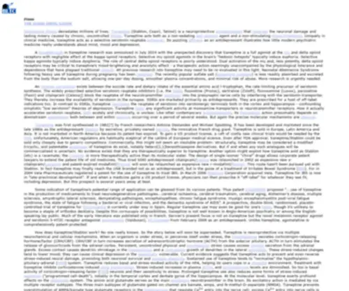 Tianeptine.com(Tianeptine ( Stablon )) Screenshot