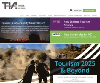 Tianz.org.nz(Tourism Industry Aotearoa (TIA)) Screenshot