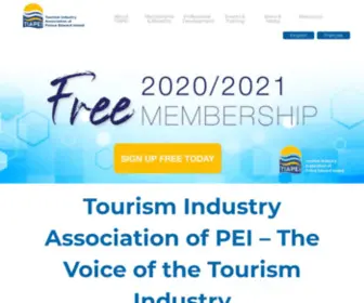 Tiapei.pe.ca(Tourism Industry Association of Prince Edward Island) Screenshot