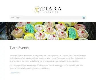 Tiaraevents.ca(Tiara) Screenshot