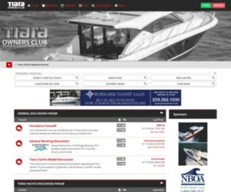 Tiaraownersclub.com(Tiara Yacht Owners Forum) Screenshot