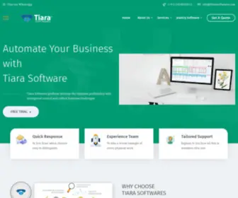 Tiarasoftwares.co.in(Tiara Softwares World (P) Ltd) Screenshot