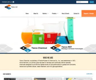 Tiarco.com(Tiarco Chemical) Screenshot