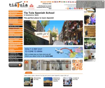 Tiatula.com(Spanish Courses in Salamanca) Screenshot
