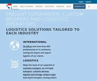 Tibagroup.com(Freight forwarders) Screenshot