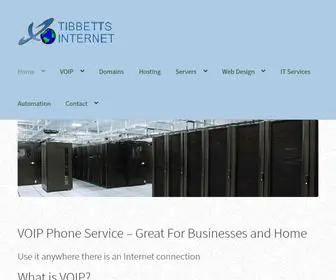 Tibbettsinternet.com(VOIP Phone Service) Screenshot