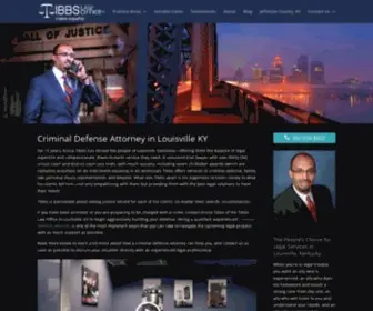 Tibbslaw.com(Family Law Louisville & Criminal Defense Louisville) Screenshot