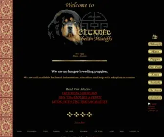 Tibetanmastiff.net(Citadel Tibetan Mastiffs) Screenshot