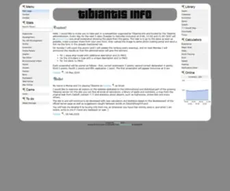 Tibiantis.info(Tibiantis Info) Screenshot