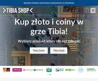 Tibiashop.pl(Na Tibia Shop możesz kupić tibia coins oraz gold w okazyjnych cenach) Screenshot