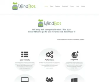 Tibiawindbot.com(WindBot is a high quality automation and enhancement software) Screenshot
