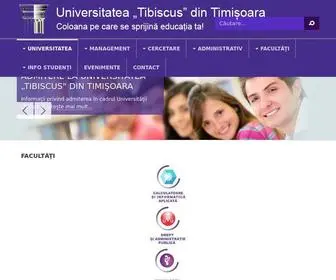 Tibiscus.ro(Universitatea Tibiscus) Screenshot